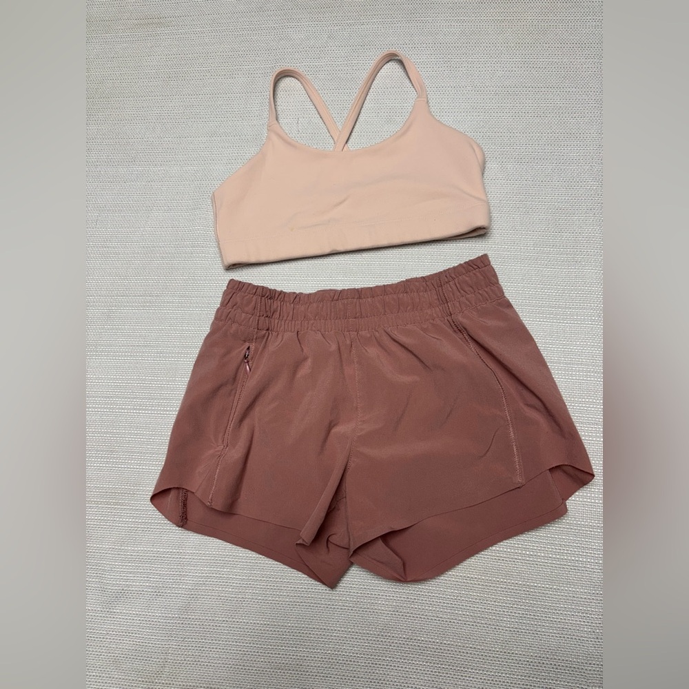 Athleta Athletic Shorts Soft Elastic Waistban and sportbra